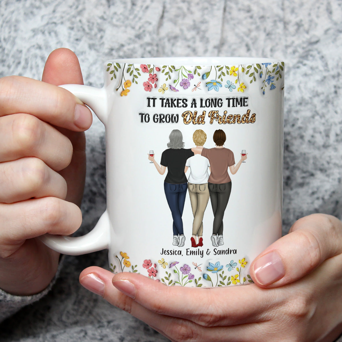 It Takes Us A Long Time - Personalized Custom 3D Inflated Effect Coffee Mug