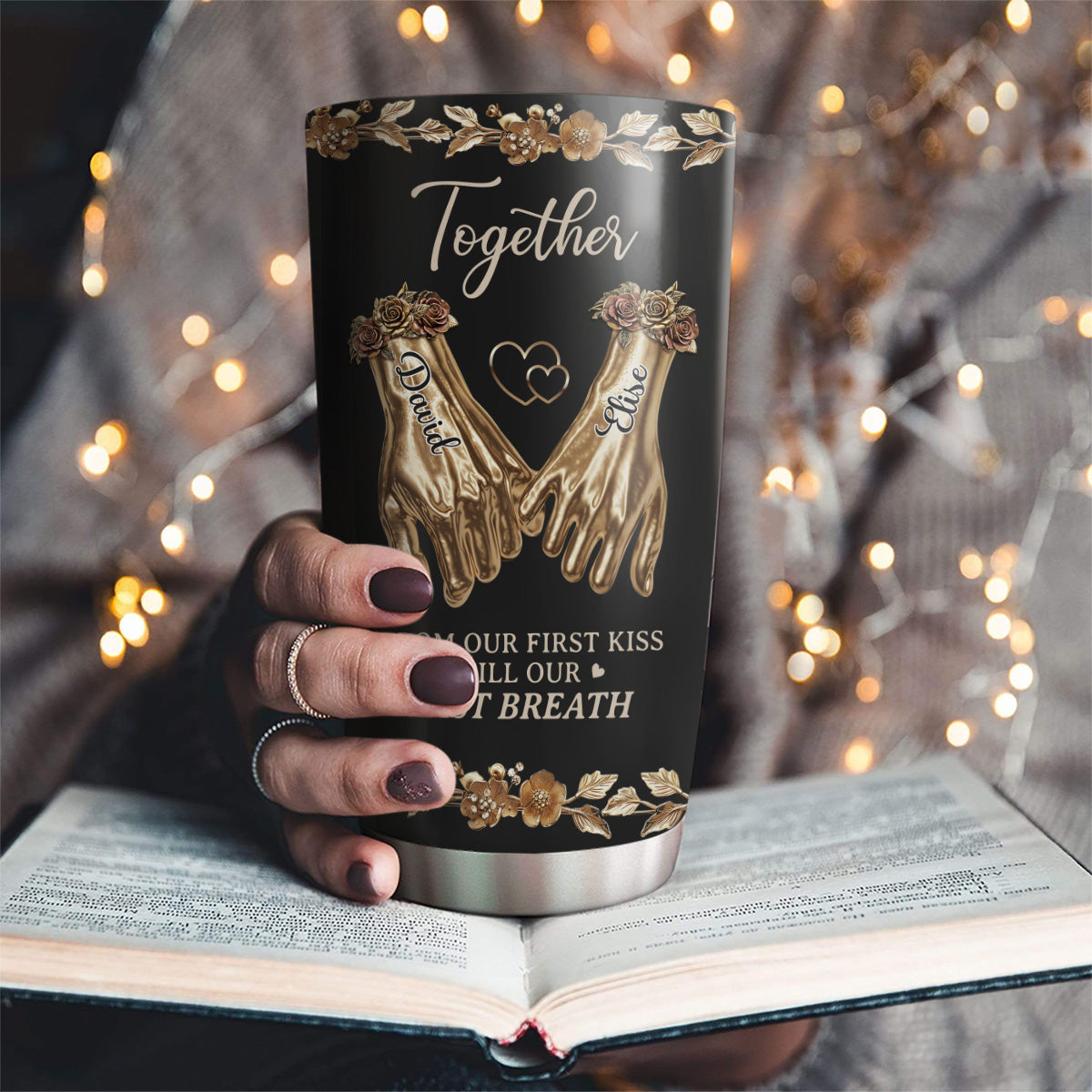 Romantic Anniversary Heart - Personalized Custom Tumbler