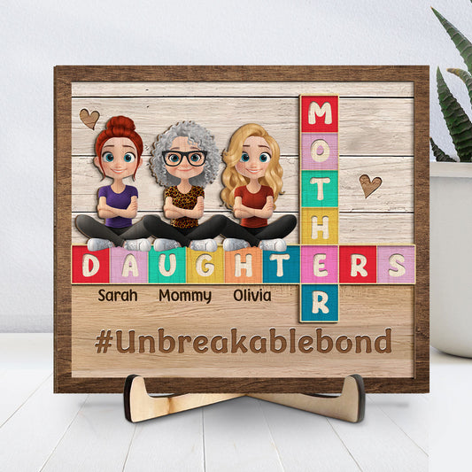 The Unbreakable Bond Between Us - Personalized Custom Wooden Plaque