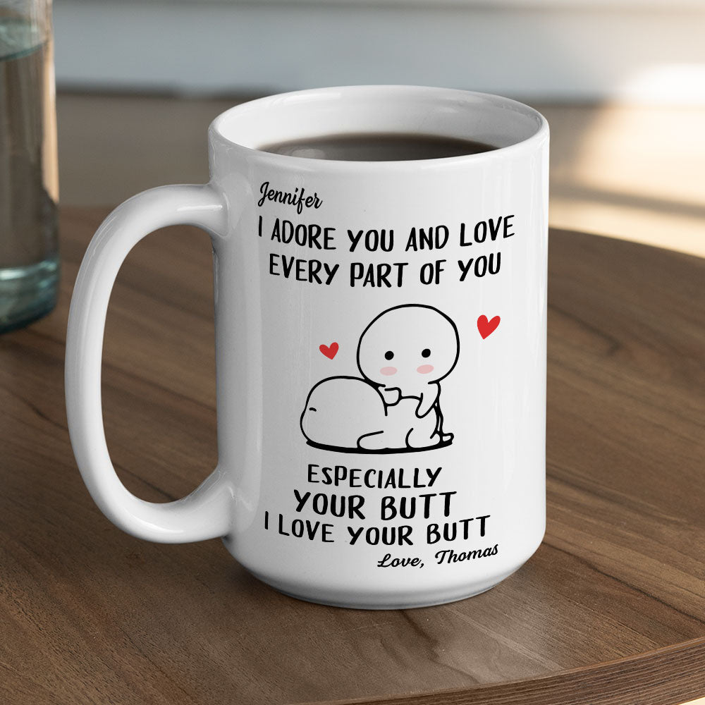 I Adore You - Personalized Custom Coffee Mug
