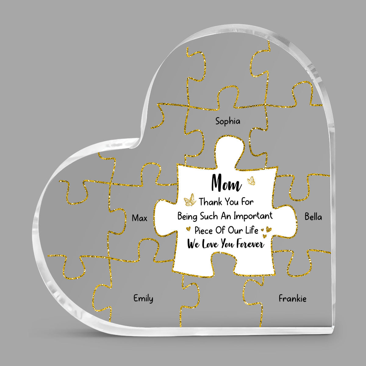 We Love You Forever - Personalized Custom Acrylic Plaque