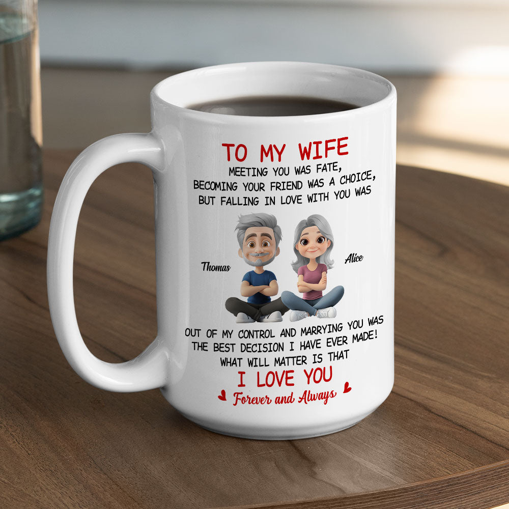 Falling In Love With You - Personalized Custom Coffee Mug