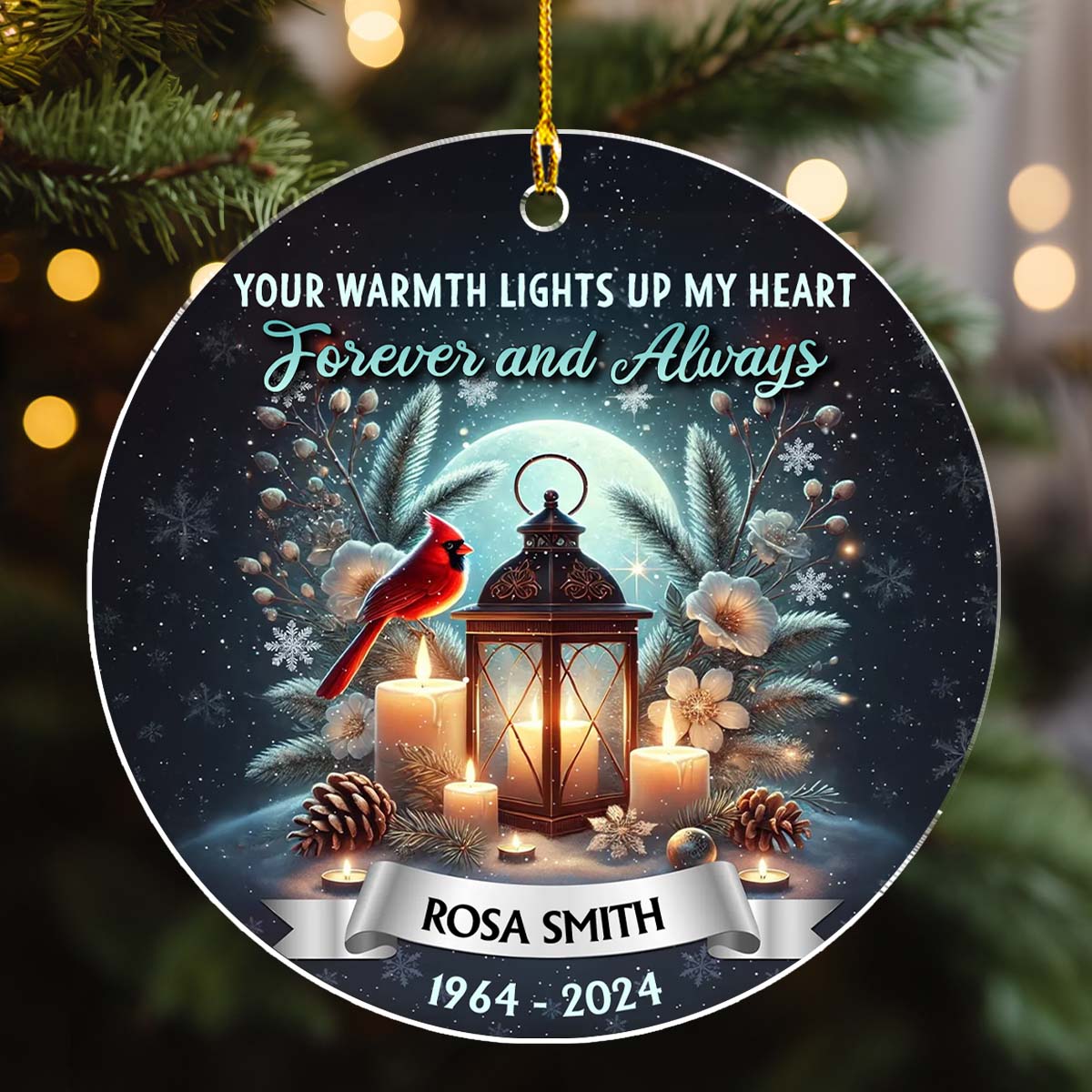 Forever And Always - Personalized Custom Acrylic Ornament