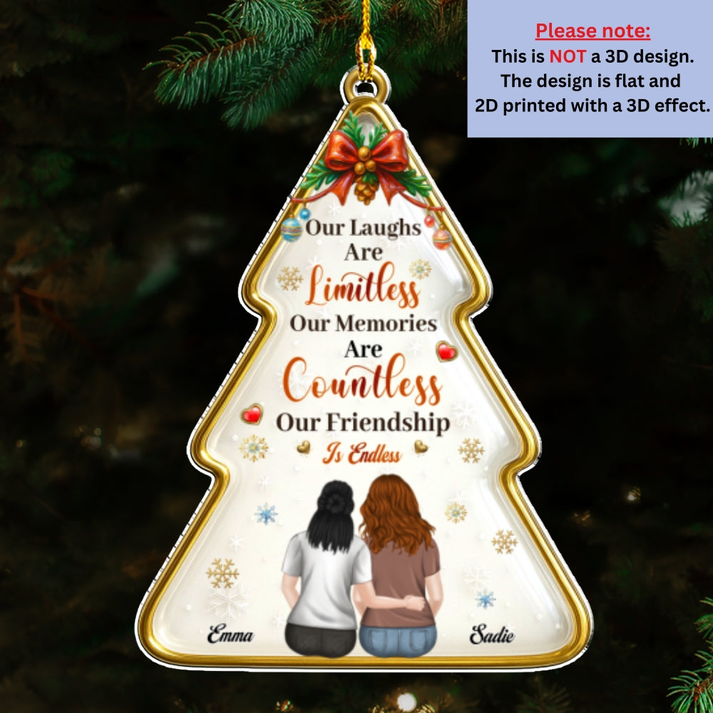 Endless Friendship - Personalized Custom Acrylic Ornament