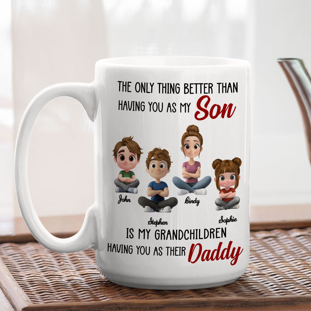 Having You As My Son 2 - Personalized Custom Coffee Mug