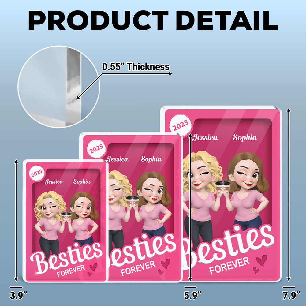 Bestie Forever Box - Personalized Custom Acrylic Plaque