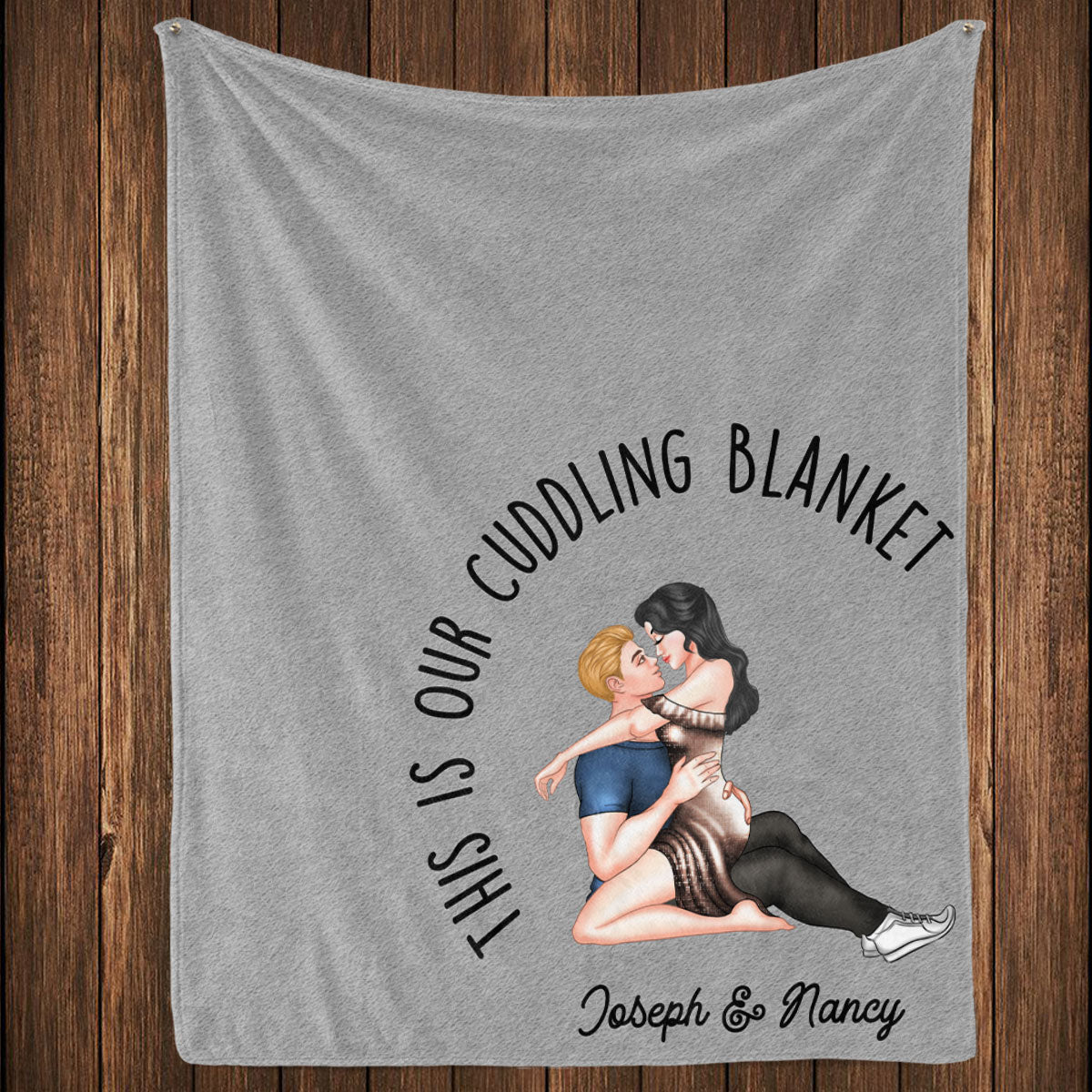 Our Cuddling Blanket - Personalized Custom Fleece Blanket