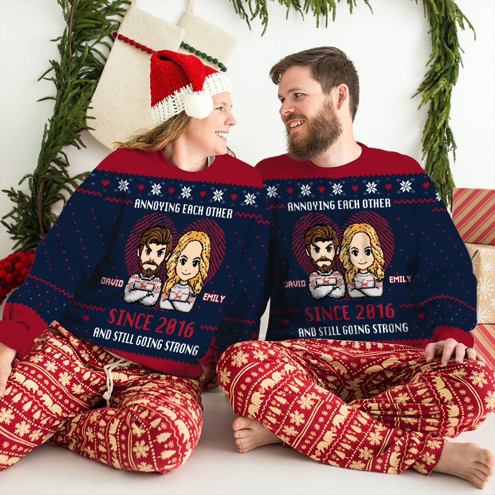 Together Forever Christmas - Personalized Custom All-Over-Print Sweatshirt
