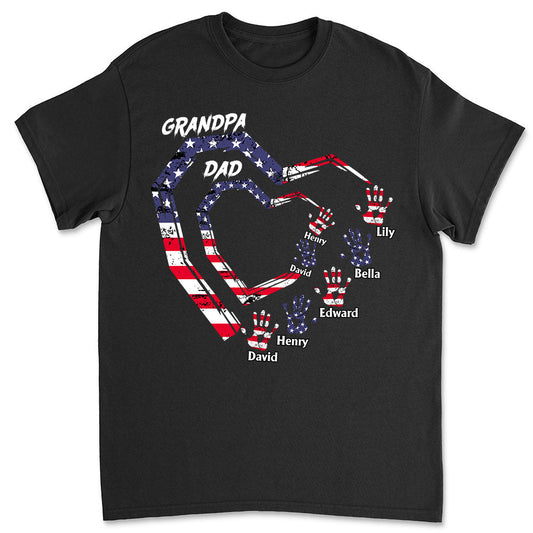 We Love You Grandpa - Personalized Custom Shirt