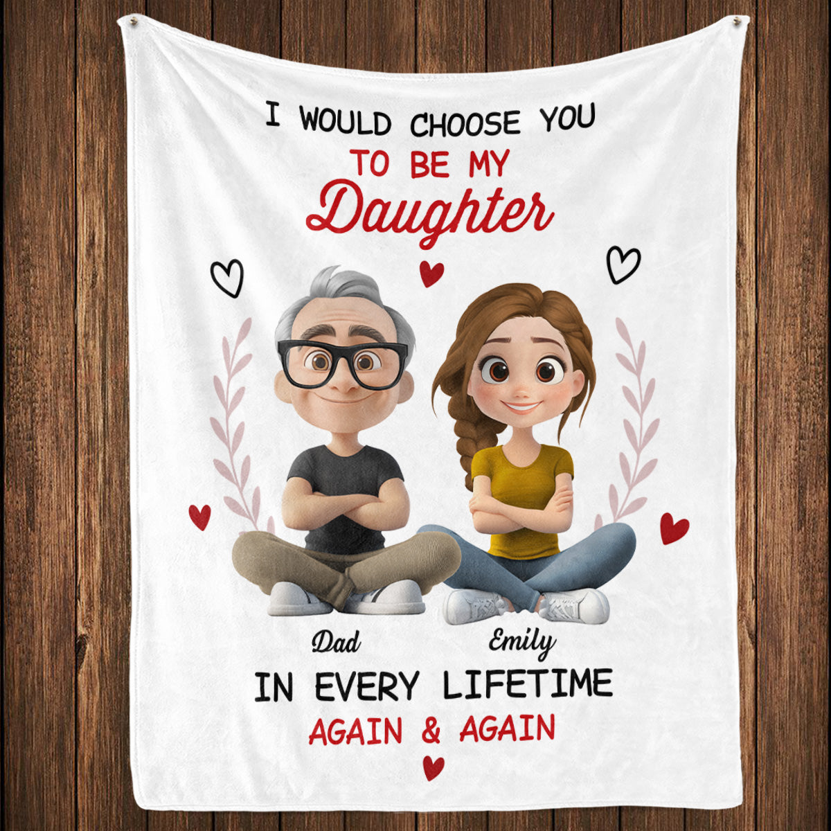 Always Choose You - Personalized Custom Fleece Blanket