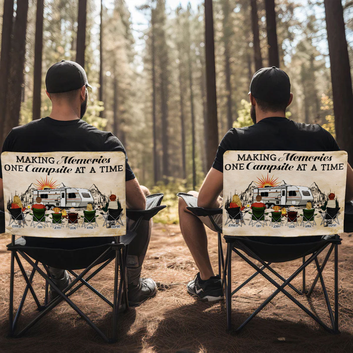Home Is Where We Park In - Personalized Custom Camping Chair Cover