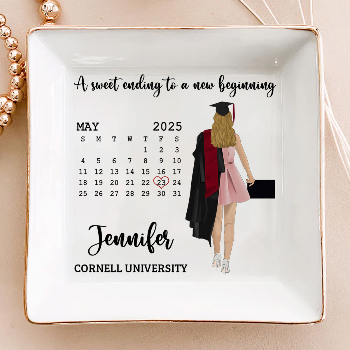 A Sweet Ending - Personalized Custom Jewelry Dish