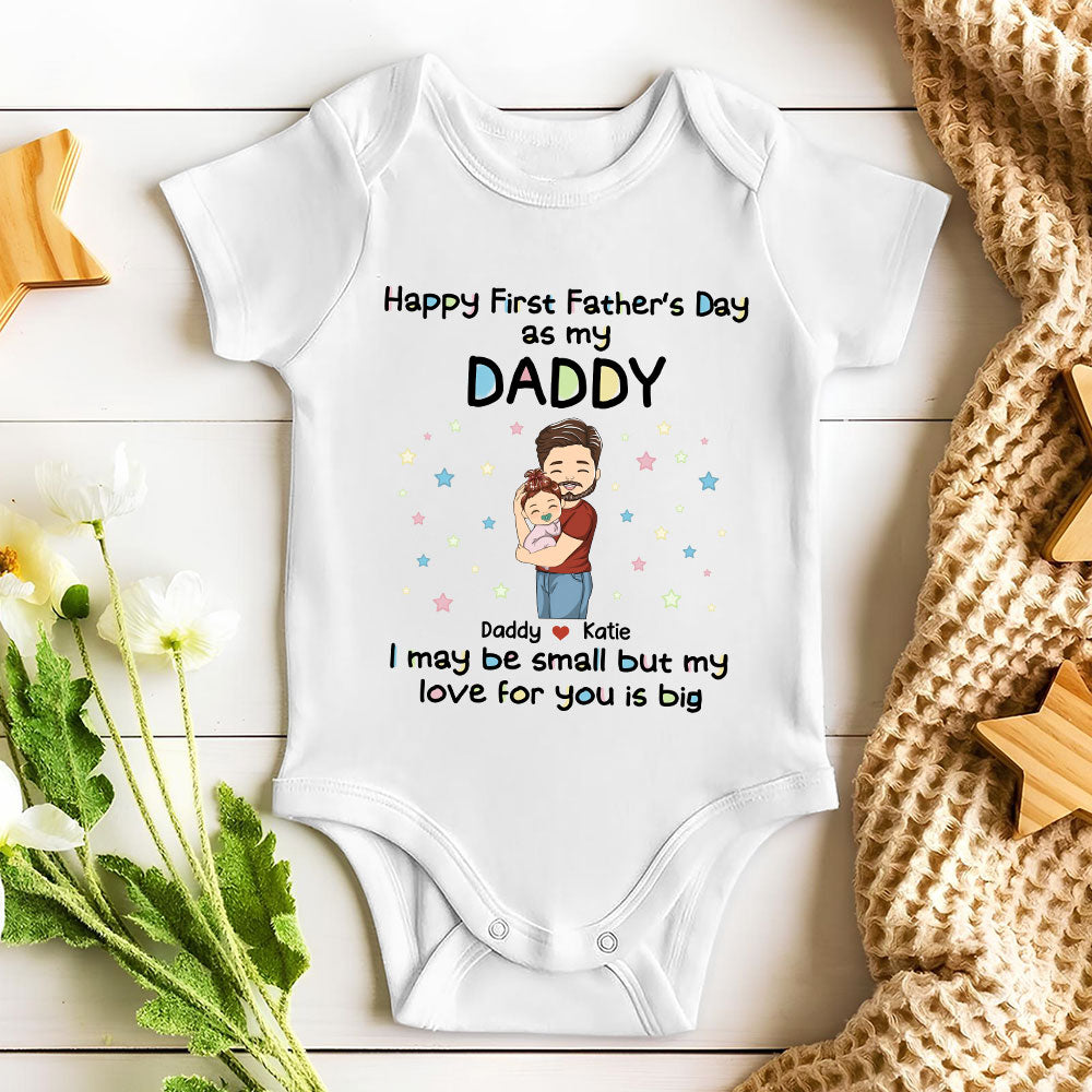 Daddy and Kid - Personalized Custom Baby Onesie