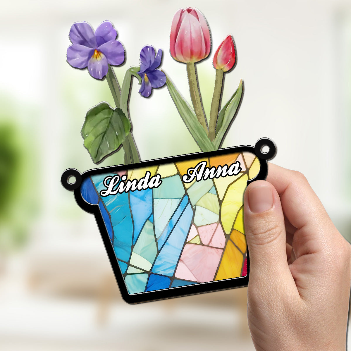 Birth Flower - Personalized Custom Suncatcher