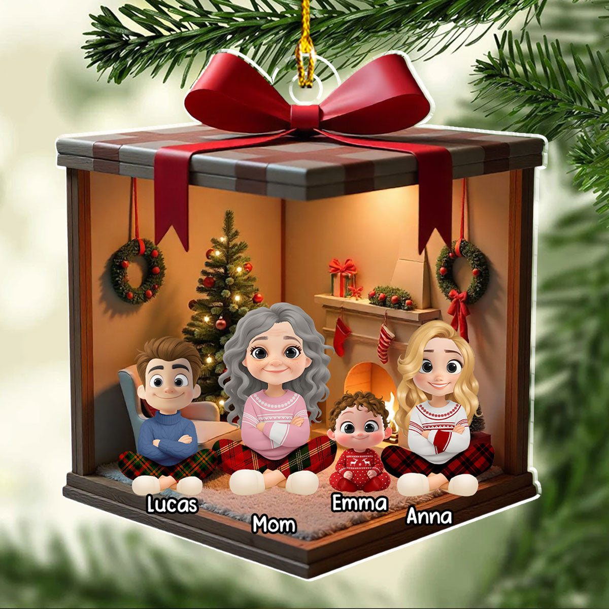 Family Moments 2025 - Personalized Custom Acrylic Ornament
