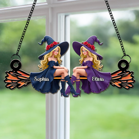 Magical Witchy Bestie - Personalized Custom Suncatcher