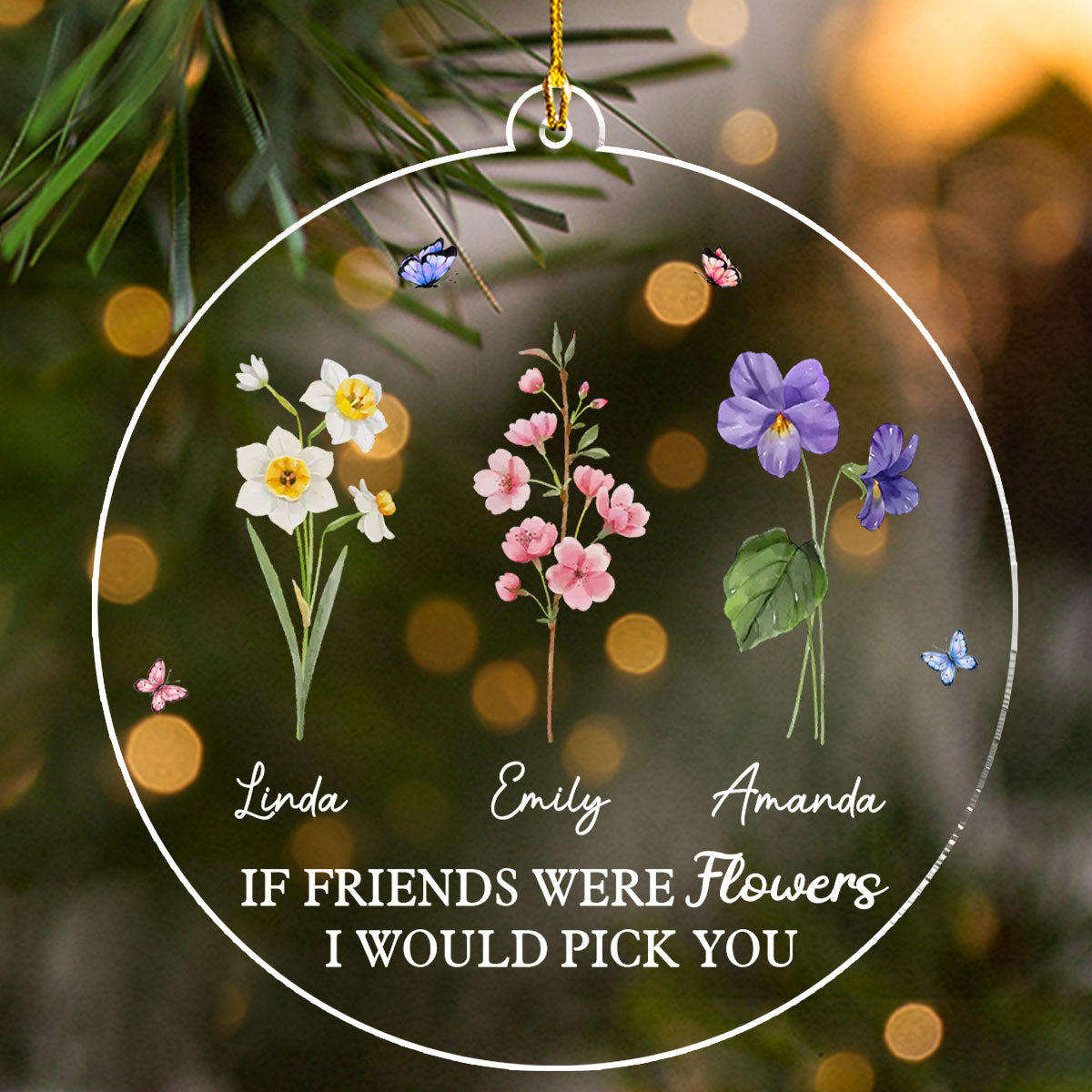 I Pick You - Personalized Custom Acrylic Ornament