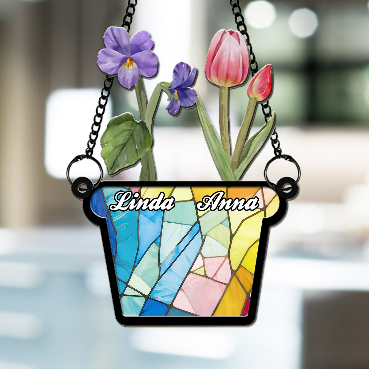 Birth Flower - Personalized Custom Suncatcher