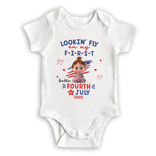 My First 4th July - Personalized Custom Baby Onesie