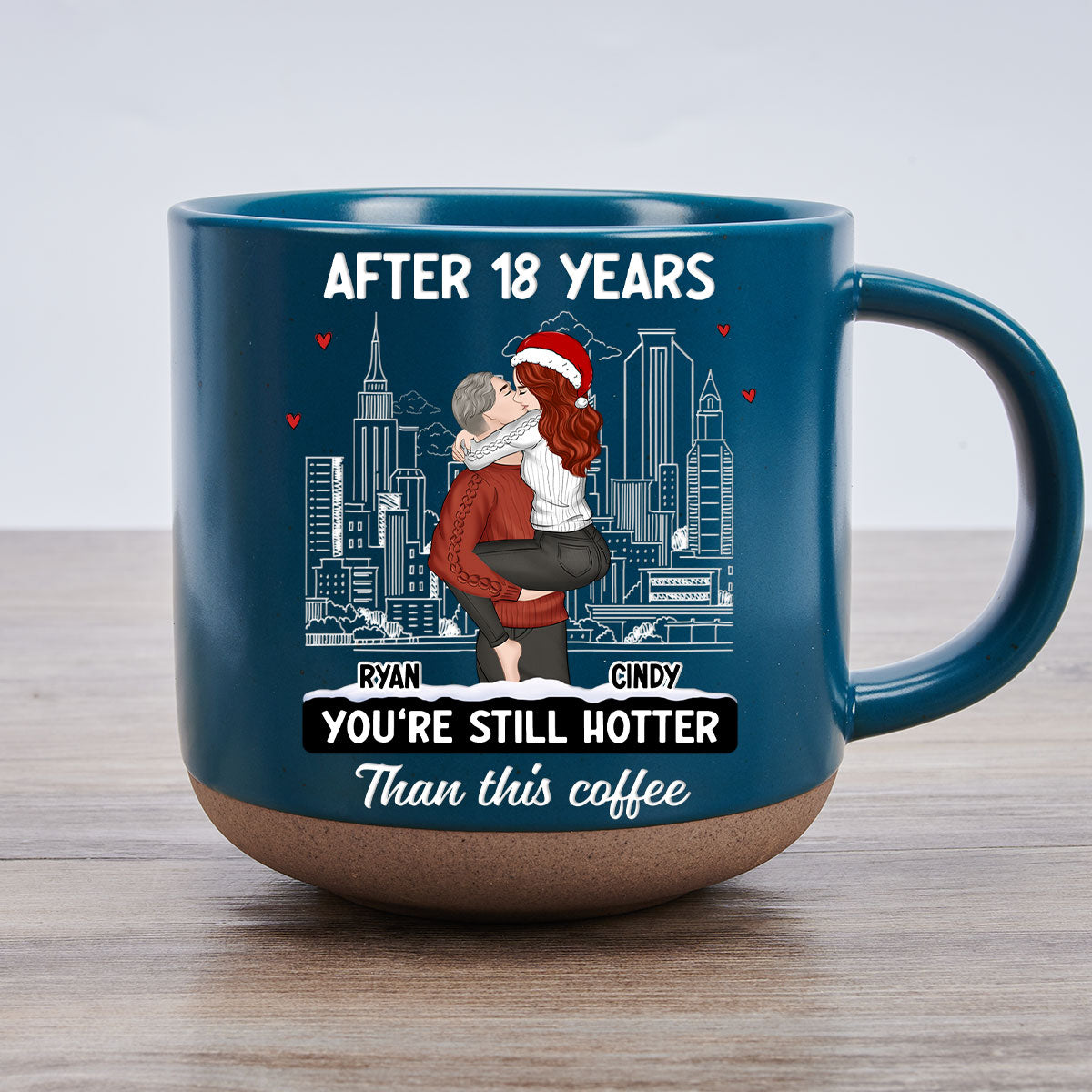 You Are Hotter Than Coffee - Personalized Custom Pottery Mug