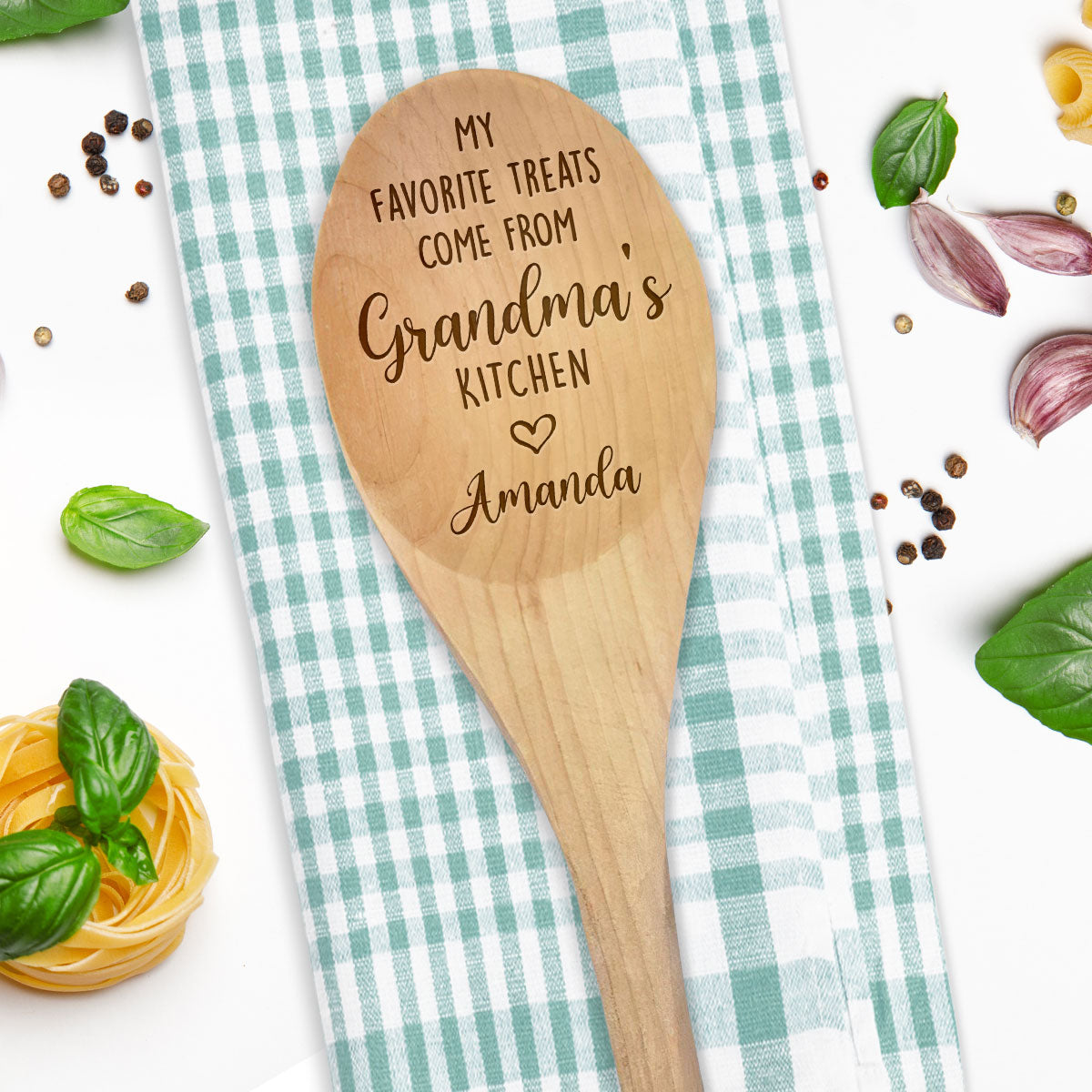 My Favorite Treats - Personalized Custom Engraved Wooden Spoon