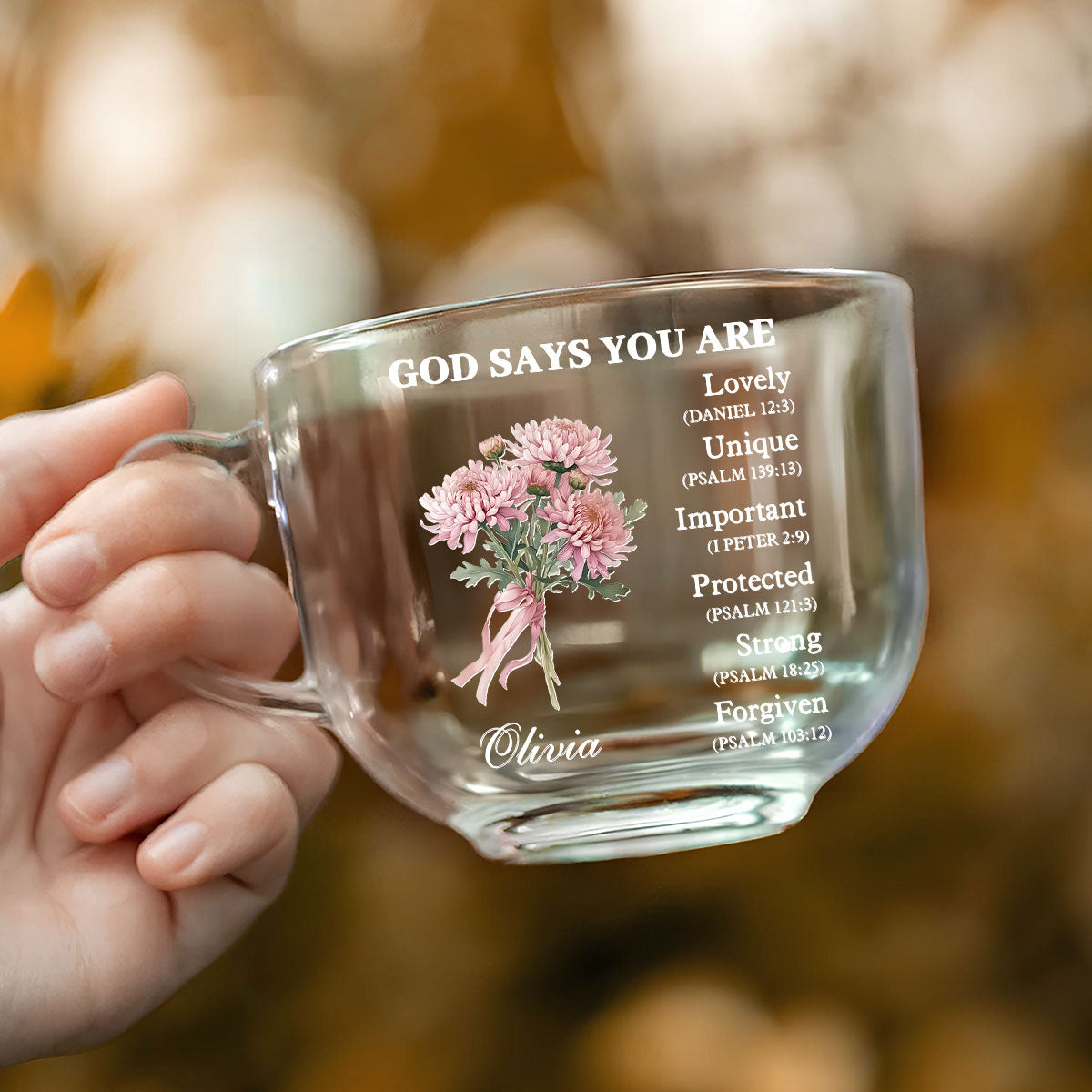 You Are Lovely - Personalized Custom Glass Tea Cup