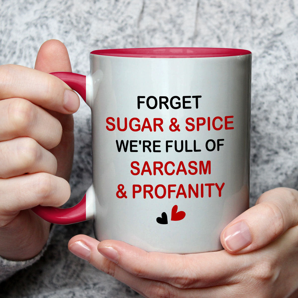 Sugar And Spice - Personalized Custom Accent Mug