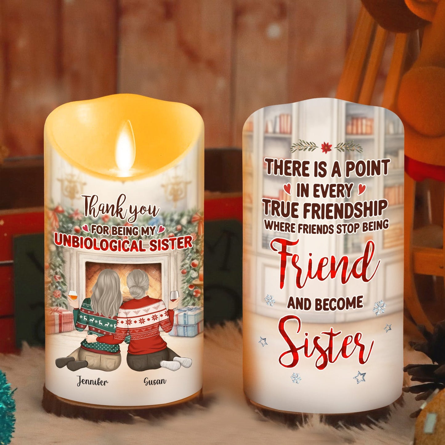 You Are My Christmas Miracle - Personalized Custom LED Candle