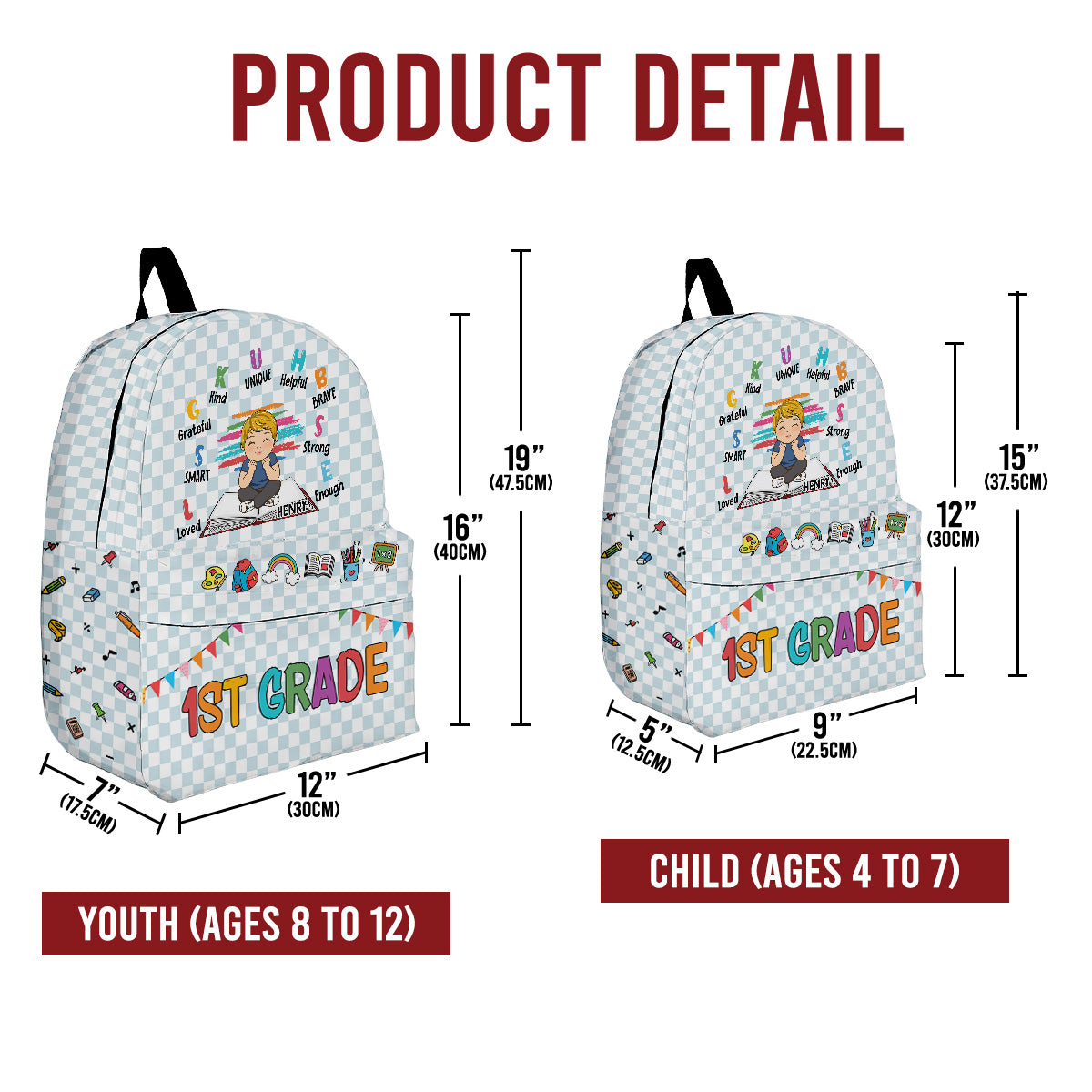 Active Learning Fun - Personalized Custom Backpack