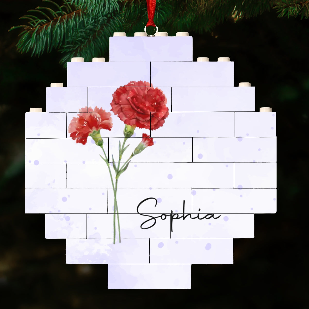 Flower Garden - Personalized Custom Puzzle Ornament