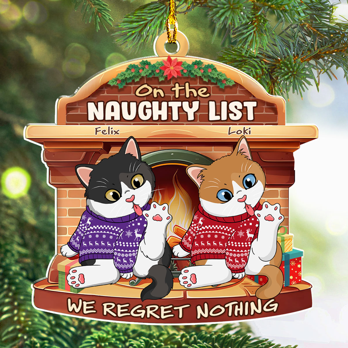 The Cutest Santa Paws - Personalized Custom Acrylic Ornament