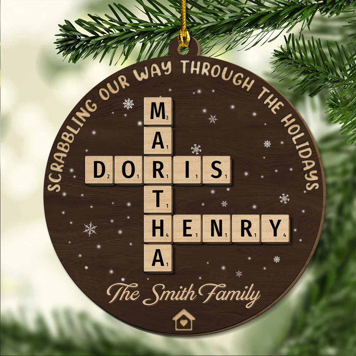 The Best Part Of Christmas  - Personalized Custom Freeshape 2-Layered Wood Ornament