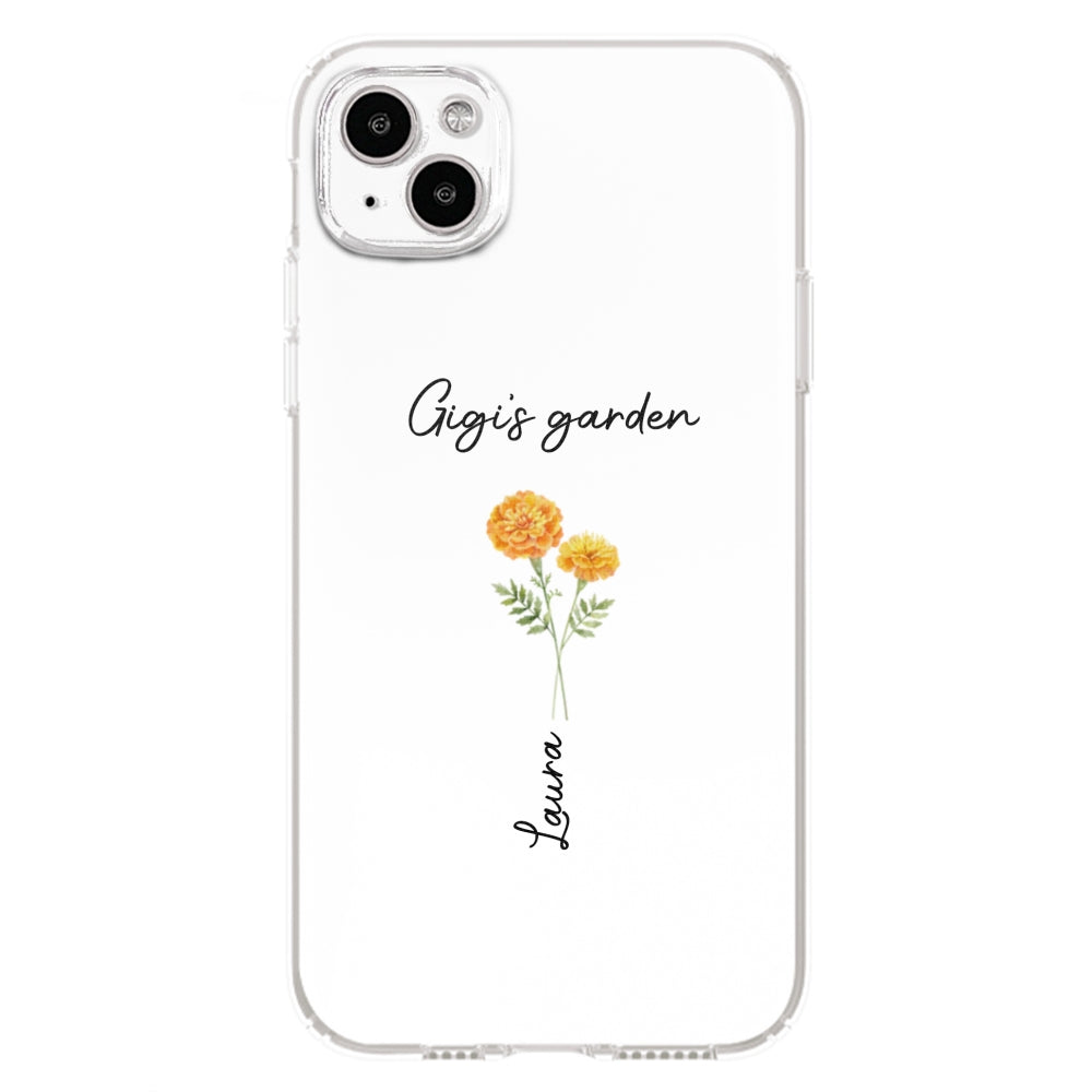 Garden Of Grandma With Birth Month Flowers - Personalized Custom Phone Case