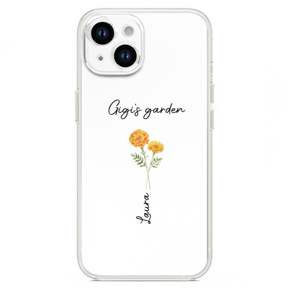 Garden Of Grandma With Birth Month Flowers - Personalized Custom Phone Case
