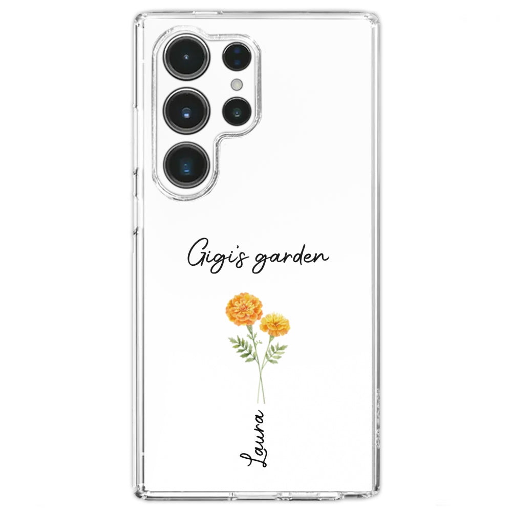 Garden Of Grandma With Birth Month Flowers - Personalized Custom Phone Case