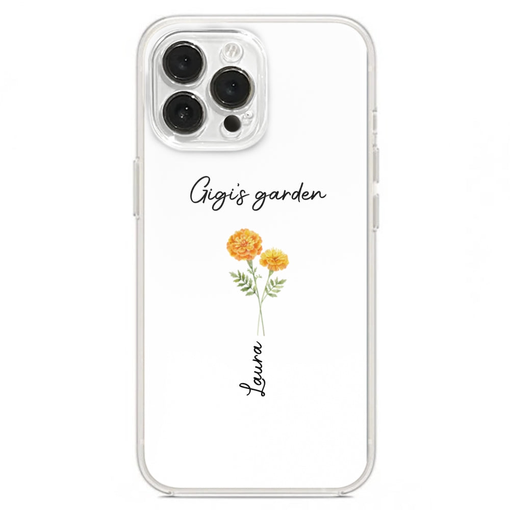 Garden Of Grandma With Birth Month Flowers - Personalized Custom Phone Case