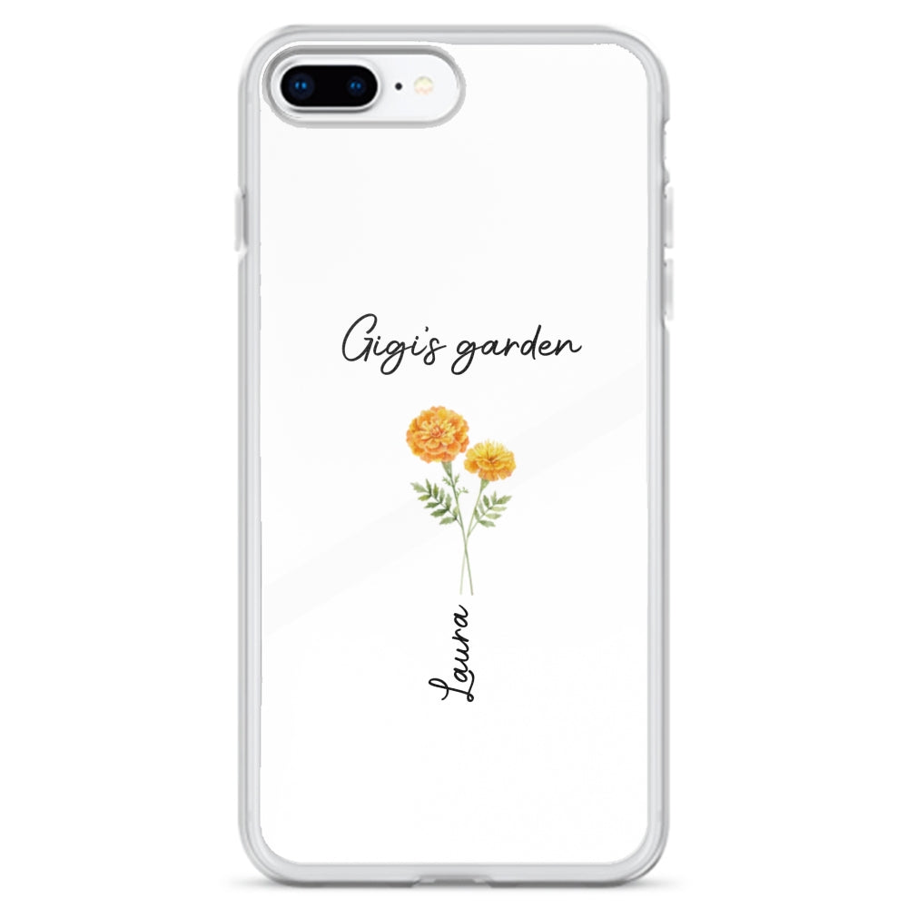 Garden Of Grandma With Birth Month Flowers - Personalized Custom Phone Case