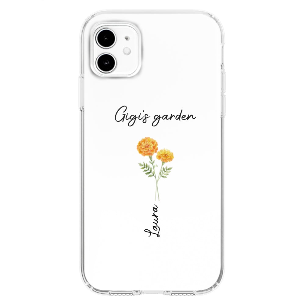 Garden Of Grandma With Birth Month Flowers - Personalized Custom Phone Case