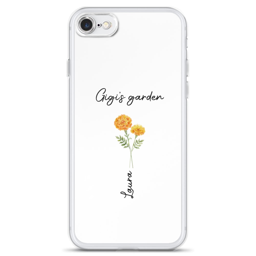 Garden Of Grandma With Birth Month Flowers - Personalized Custom Phone Case