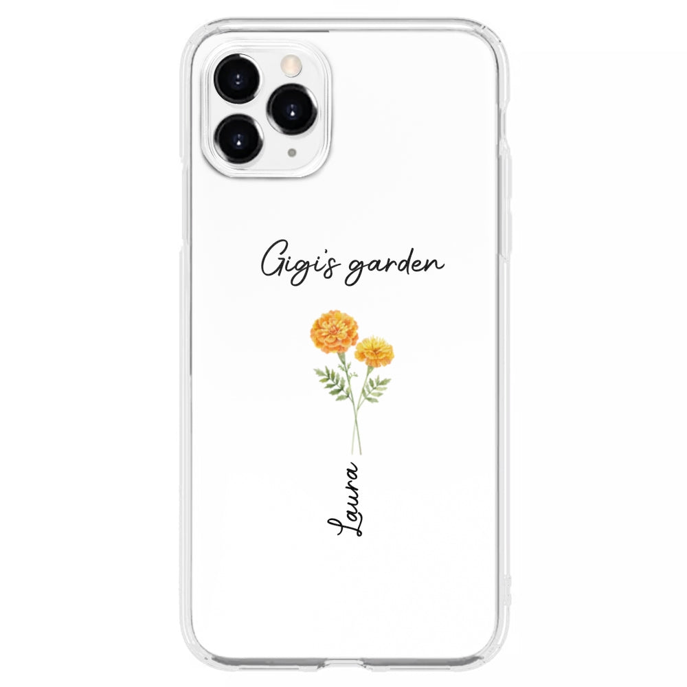 Garden Of Grandma With Birth Month Flowers - Personalized Custom Phone Case