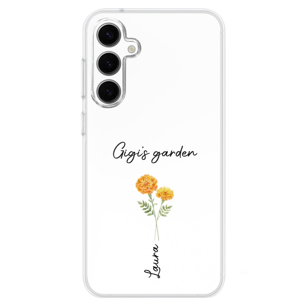 Garden Of Grandma With Birth Month Flowers - Personalized Custom Phone Case