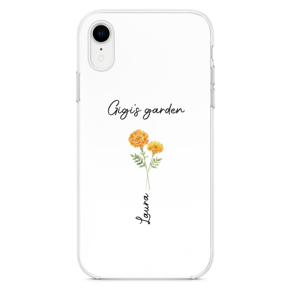 Garden Of Grandma With Birth Month Flowers - Personalized Custom Phone Case