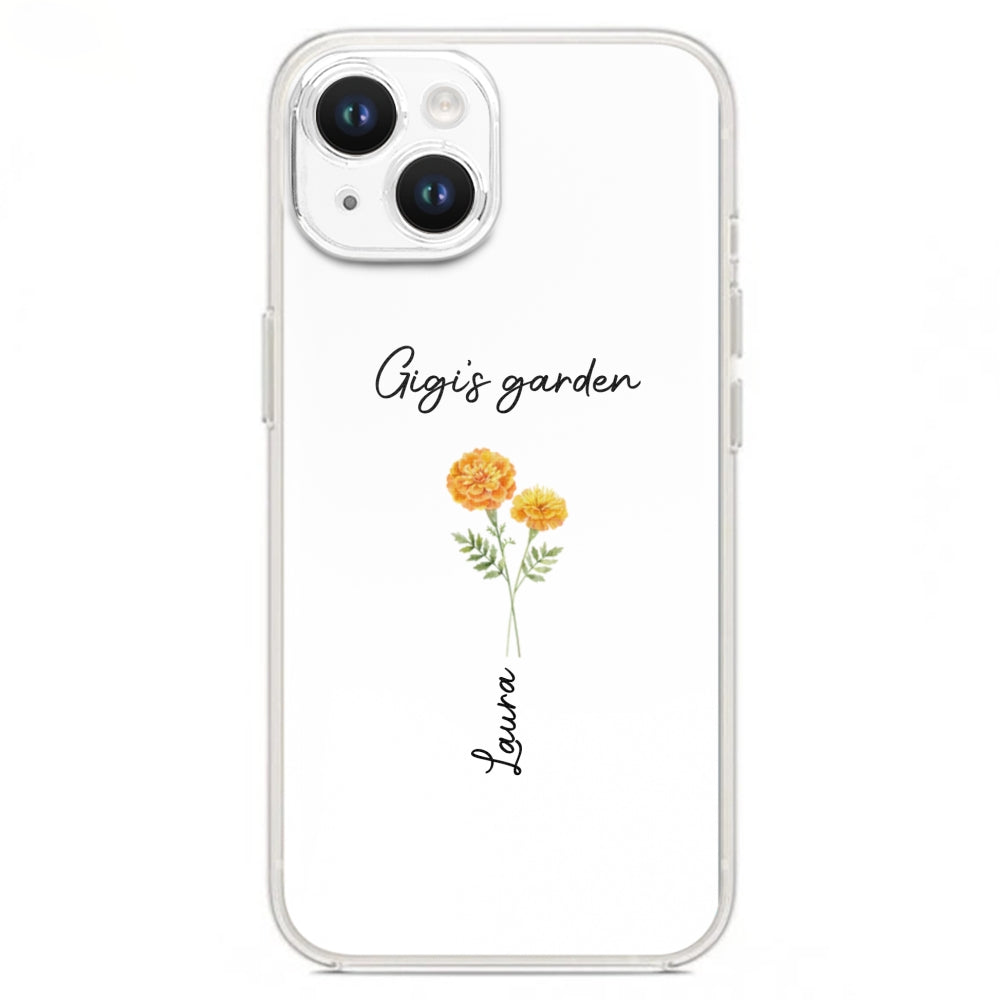 Garden Of Grandma With Birth Month Flowers - Personalized Custom Phone Case