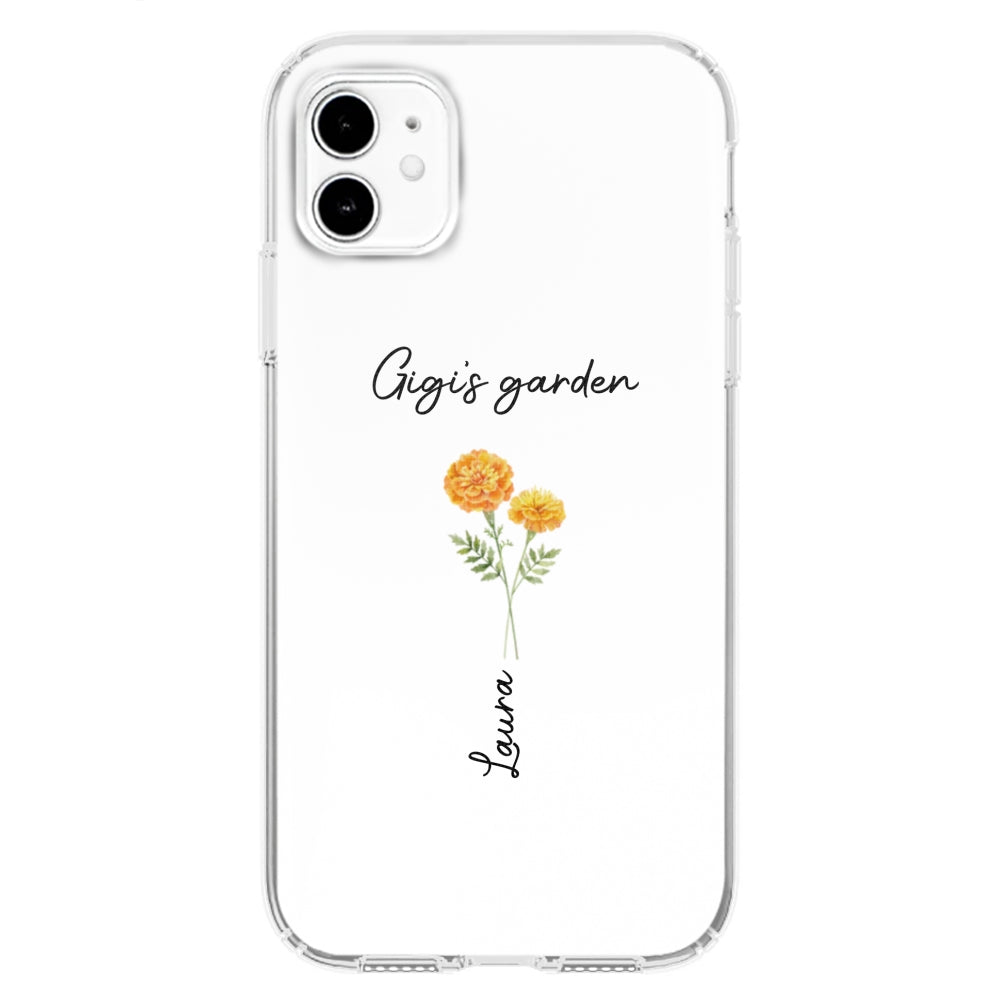 Garden Of Grandma With Birth Month Flowers - Personalized Custom Phone Case