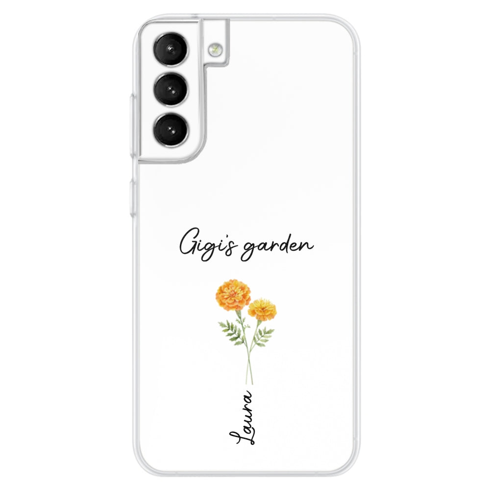 Garden Of Grandma With Birth Month Flowers - Personalized Custom Phone Case