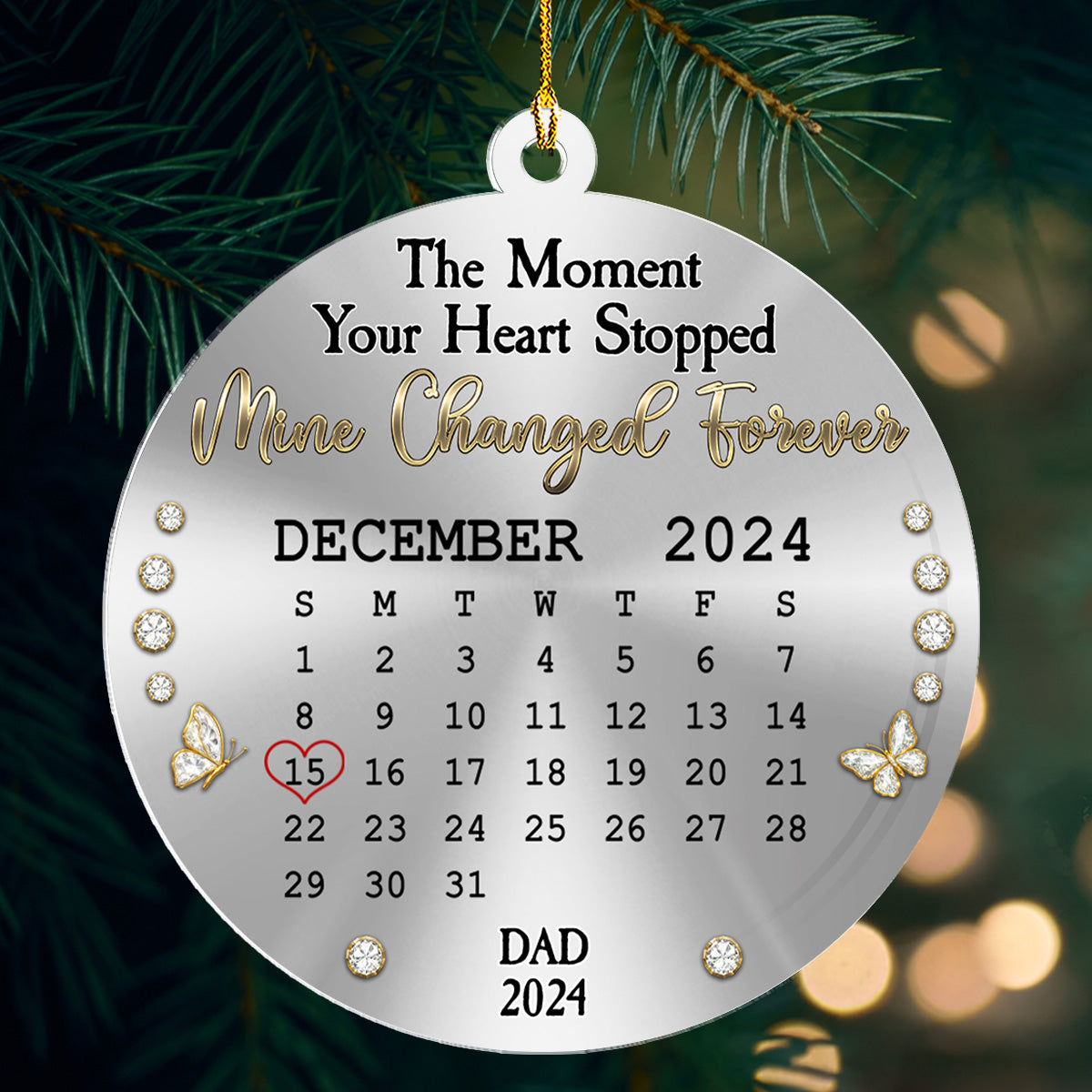 Forever My Angel - Personalized Custom Acrylic Ornament