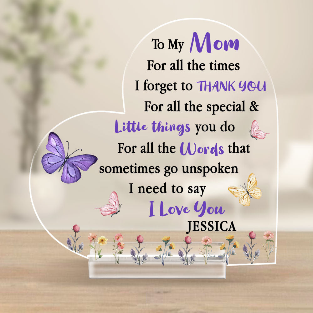 I Need To Say I Love You - Personalized Custom Acrylic Plaque With Base