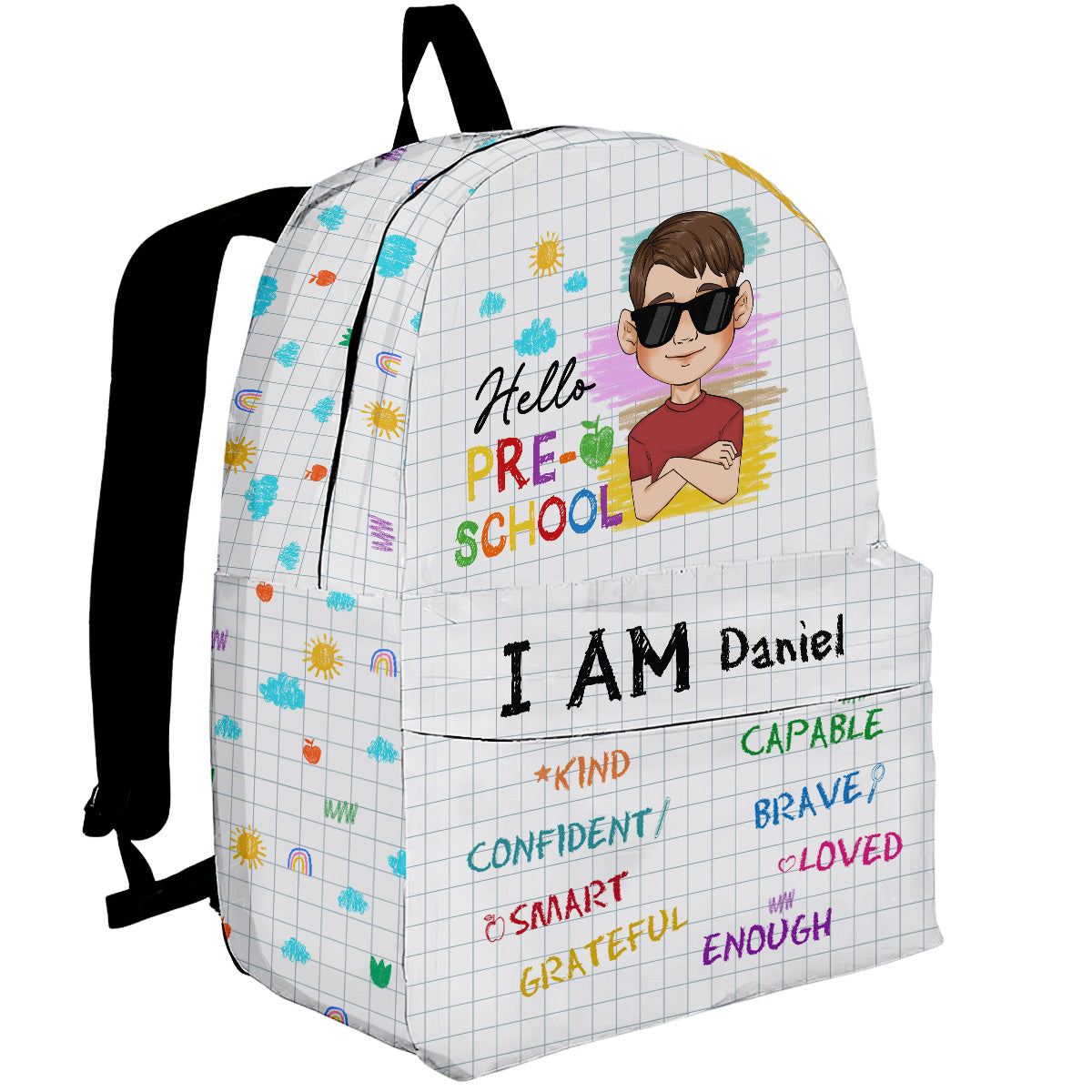 Be Unique Be Happy Be You - Personalized Custom Backpack