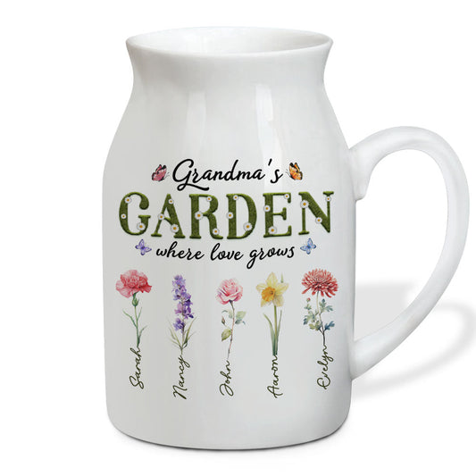 Grandma Garden - Personalized Custom Flower Vase