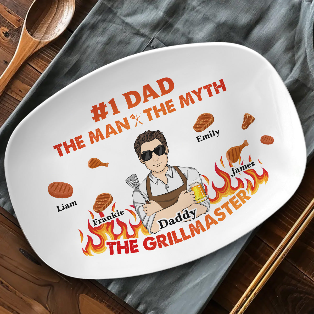 The Grillmaster - Personalized Custom Platter